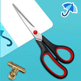 Darrahopens Home & Garden > Home Office Accessories > Scissors Stainless Steel Kitchen & Office Scissors with Soft Grip Handle, Sharp Multipurpose Craft Shears, Black and Red