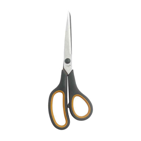 Darrahopens Home & Garden > Home Office Accessories > Scissors Stainless Steel Kitchen & Office Scissors with Soft Grip Handle, Sharp Multipurpose Craft Shears, Orange and Gray