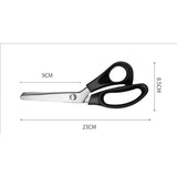 Darrahopens Home & Garden > Home Office Accessories > Scissors Stainless Steel Zigzag Fabric Scissors with Comfort Grip for Sewing Compatible with Cisea for Adults and Children