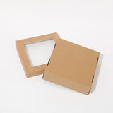 Darrahopens Home & Garden > Home Office Accessories > Shipping Supplies 50pcs Bakery Cake Packaging Boxes with Visible Open Window Lunch Boxes - L In Australia - Darrahopens