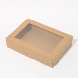 Darrahopens Home & Garden > Home Office Accessories > Shipping Supplies 50pcs Bakery Cake Packaging Boxes with Visible Open Window Lunch Boxes - L In Australia - Darrahopens