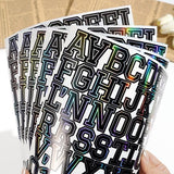 Darrahopens Home & Garden > Home Office Accessories > Shipping Supplies Letter stickers - 10-sheet vinyl letter stickers - 1.5-inch self-adhesive alphabet and number stickers - waterproof - suitable for mailboxes, windows, doors, cars, boats, house numbers (Style A)