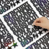 Darrahopens Home & Garden > Home Office Accessories > Shipping Supplies Letter stickers - 10-sheet vinyl letter stickers - 1.5-inch self-adhesive alphabet and number stickers - waterproof - suitable for mailboxes, windows, doors, cars, boats, house numbers (Style A)