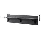 Darrahopens Home & Garden > Home Office Accessories > Shipping Supplies VEVOR Balcony Hanging Table, 12 x 48 in Folding Balcony Railing Table, Outdoor Balcony Bar Table for Railings, 50 lbs Loading, Fit Railing from 1" to 4.3", Serving Table for Patio & Deck