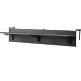 Darrahopens Home & Garden > Home Office Accessories > Shipping Supplies VEVOR Balcony Hanging Table, 12 x 48 in Folding Balcony Railing Table, Outdoor Balcony Bar Table for Railings, 50 lbs Loading, Fit Railing from 1" to 4.3", Serving Table for Patio & Deck