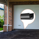 Darrahopens Home & Garden > Home Office Accessories > Shipping Supplies VEVOR Garage Door Seals Bottom Rubber, U Shape +O Ring Combination Garage Door Bottom Weather Seal, 20ft Weatherproofing Garage Door Seal, 5/16 inch T-ends and 3 3/4 inch Width, for Doors, Black