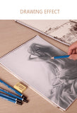 Darrahopens Home & Garden > Home Office Accessories Sketch Pad 40 Sheets Artist Drawing Painting Art Paper with Thick Baseboard(28.7*20.8cm)
