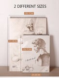 Darrahopens Home & Garden > Home Office Accessories Sketch Pad 40 Sheets Artist Drawing Painting Art Paper with Thick Baseboard(28.7*20.8cm)