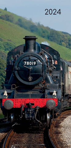 Darrahopens Home & Garden > Home Office Accessories Steam Trains - 2024 Flexi Pocket Diary Premium Planner Christmas New Year Gift