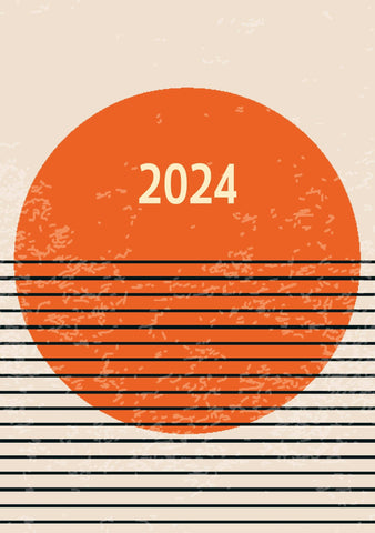 Darrahopens Home & Garden > Home Office Accessories Sunrise 2024 A5 Padded Cover Diary Premium Planner Book Christmas New Year Gift