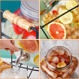 Darrahopens Home & Garden > Home Office Accessories > Tape & Dispensers CARLA HOME 5L Glass Drink Dispenser with Metal Stand, Wide Mouth Beverage Jar & Stainless Steel Tap for Lemonade, Iced Tea, Water & Fruit-Infused Drinks