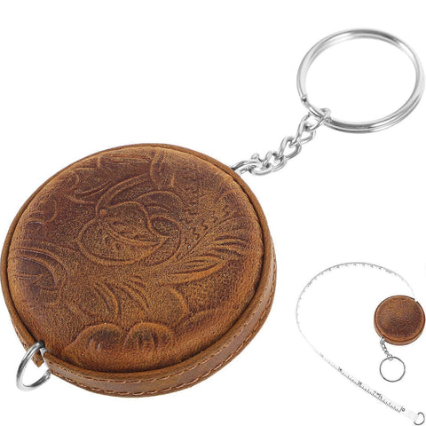 Darrahopens Home & Garden > Home Office Accessories > Tape & Dispensers Mini Retractable Tape Measure Vintage Measuring Tape with Keychain Portable