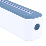 Darrahopens Home & Garden > Home Office Accessories > Tape & Dispensers Reusable Cling Film Dispenser Magnetic Refillable Plastic Wrap Dispenser with Cutter Magnetic Stripe White Blue In Australia - Darrahopens