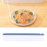 Darrahopens Home & Garden > Home Office Accessories > Tape & Dispensers Reusable Cling Film Dispenser Magnetic Refillable Plastic Wrap Dispenser with Cutter Magnetic Stripe White Blue In Australia - Darrahopens