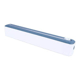 Darrahopens Home & Garden > Home Office Accessories > Tape & Dispensers Reusable Cling Film Dispenser Magnetic Refillable Plastic Wrap Dispenser with Cutter Magnetic Stripe White Blue In Australia - Darrahopens