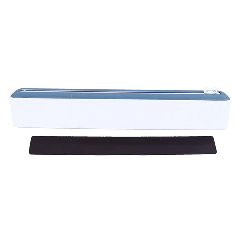 Darrahopens Home & Garden > Home Office Accessories > Tape & Dispensers Reusable Cling Film Dispenser Magnetic Refillable Plastic Wrap Dispenser with Cutter Magnetic Stripe White Blue In Australia - Darrahopens