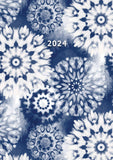 Darrahopens Home & Garden > Home Office Accessories Tie-dye 2024 A5 Padded Cover Diary Premium Planner Book Christmas New Year Gift
