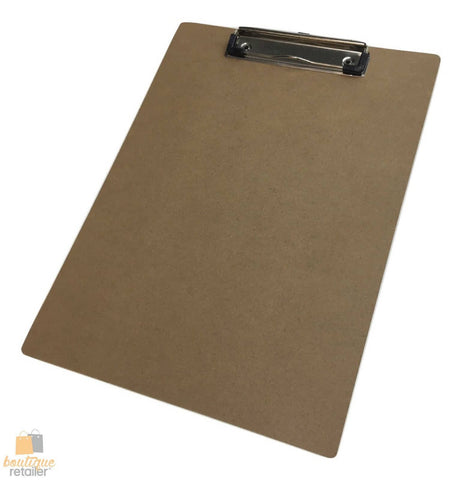 Darrahopens Home & Garden > Home Office Accessories WOODEN A4 CLIPBOARD Hardboard Menu Clip Office Restaurant Writing Board Holder