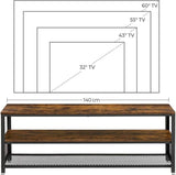 Darrahopens Home & Garden Industrial TV Cabinet Sturdy Wooden Entertainment Unit