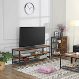 Darrahopens Home & Garden Industrial TV Cabinet Sturdy Wooden Entertainment Unit