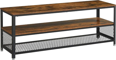 Darrahopens Home & Garden Industrial TV Stand 60 Inches, Rustic Brown