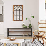 Darrahopens Home & Garden Industrial TV Stand 60 Inches, Rustic Brown