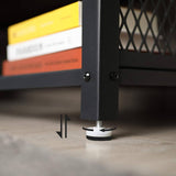 Darrahopens Home & Garden Industrial TV Stand 60 Inches, Rustic Brown