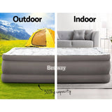 Darrahopens Home & Garden > Inflatable Mattress Bestway Air Mattress Bed Single Size Inflatable Flocked Camping Beds 56CM