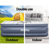 Darrahopens Home & Garden > Inflatable Mattress Bestway Mattress Air Bed Single Size 51CM Inflatable Camping Beds Home Outdoor