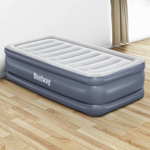 Darrahopens Home & Garden > Inflatable Mattress Bestway Mattress Air Bed Single Size 51CM Inflatable Camping Beds Home Outdoor