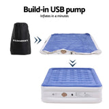 Darrahopens Home & Garden > Inflatable Mattress Weisshorn Air Mattress Queen Inflatable Bed 46cm Air bed Cube
