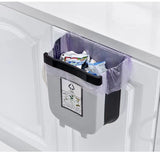 Darrahopens Home & Garden > Kitchen Bins > Automatic Bins 2x 9L Kitchen Wall Mounted Foldable Waste Bin Hanging Trash Can - Brown