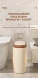 Darrahopens Home & Garden > Kitchen Bins > Automatic Bins Beige and Brown Smart Sensor Trash Can – 15L Capacity, Compact Design for Home Use with Automatic Induction Opening(Three sensor modes)