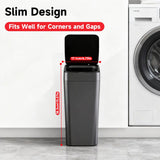 Darrahopens Home & Garden > Kitchen Bins > Automatic Bins Black Smart Sensor Trash Can – Slim, Durable, and Hands-Free Waste Bin for Kitchen, Bathroom, or Living Room
