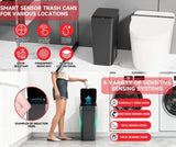 Darrahopens Home & Garden > Kitchen Bins > Automatic Bins Black Smart Sensor Trash Can – Slim, Durable, and Hands-Free Waste Bin for Kitchen, Bathroom, or Living Room