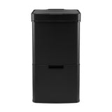 Darrahopens Home & Garden > Kitchen Bins > Automatic Bins Devanti 72L Sensor Bin Rubbish Bins 4-in-1 Compartment Stainless Steel Trash Can Black In Australia - Darrahopens