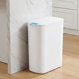 Darrahopens Home & Garden > Kitchen Bins > Automatic Bins Devanti Automatic Trash Bin with Lid 25L Motion Sensor Kitchen Bin Touchless Garbage Can Plastic Slim Rubbish Bin with Liner Holder for Kitchen, Home, Office, White
