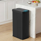 Darrahopens Home & Garden > Kitchen Bins > Automatic Bins Devanti Rubbish Bin 70L Automatic Sensor Kitchen Bin, Slim Smart Garbage Can Touchless Rectangular with Liner Holder, Fully Closed Lid for Bedroom, Bathroom, Living Room, Black
