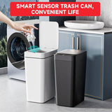Darrahopens Home & Garden > Kitchen Bins > Automatic Bins Grey Smart Sensor Trash Can – Slim, Durable, and Hands-Free Waste Bin for Kitchen, Bathroom, or Living Room