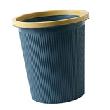 Darrahopens Home & Garden > Kitchen Bins > Automatic Bins Trash Bin Plastic Exquisite Modern Garbage Container Can for Bathroom Kitchen Living Room Large Dark Blue In Australia - Darrahopens