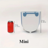 Darrahopens Home & Garden > Kitchen Bins > Foldable Bins 1 Portable Folding Trash Can with Hook - Modern Minimalist Rectangular Design, Space-Saving Durable Plastic Kitchen Bathroom Trash Can, No Power Required, Easy-Clean Surface.purple