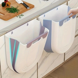 Darrahopens Home & Garden > Kitchen Bins > Foldable Bins 1 Portable Folding Trash Can with Hook - Modern Minimalist Rectangular Design, Space-Saving Durable Plastic Kitchen Bathroom Trash Can, No Power Required, Easy-Clean Surface.purple