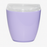 Darrahopens Home & Garden > Kitchen Bins > Foldable Bins Oval Swing Top Waste Rubbish Bin Acrylic Lightweight Compact Bathroom Office in Purple