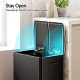 Darrahopens Home & Garden > Kitchen Bins > Pedal Bins Cefito Pedal Bins Rubbish Bin Dual Compartment Waste Recycle Dustbins 40L Black In Australia - Darrahopens