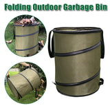 Darrahopens Home & Garden > Kitchen Bins > Pedal Bins Folding Garden Leaf Bin Portable Outdoor Storage Bucket Camping Trash Can