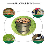 Darrahopens Home & Garden > Kitchen Bins > Pedal Bins Folding Garden Leaf Bin Portable Outdoor Storage Bucket Camping Trash Can