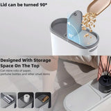 Darrahopens Home & Garden > Kitchen Bins > Pedal Bins Simple Garbage Can with Lid Household Clamped Plastic Bucket Flip Lid Kitchen