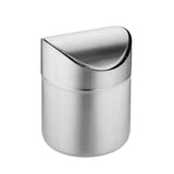Darrahopens Home & Garden > Kitchen Bins > Pedal Bins Stainless Steel Mini Desktop Wastebasket Organizer Compact Waste Bin for Office
