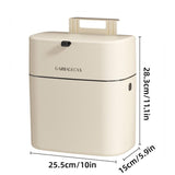 Darrahopens Home & Garden > Kitchen Bins > Pedal Bins Wall Mounted Hanging Waste Bin with Lid Household Cabinet Trash Can Cream White
