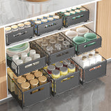 Darrahopens Home & Garden > Kitchen Bins > Pull Out Bins CARLA HOME 2 Pack Pullout Cabinet Kitchen Organizer Drawers with No-Drilling and Adhesive Design for Pantry & Cabinets
